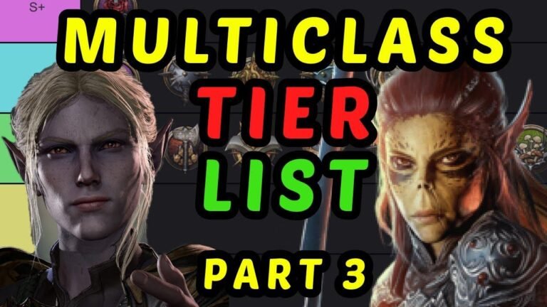 Baldur’s Gate 3 Multiclass Tier List – All Combos Covered – Honour Mode Guide Part 3