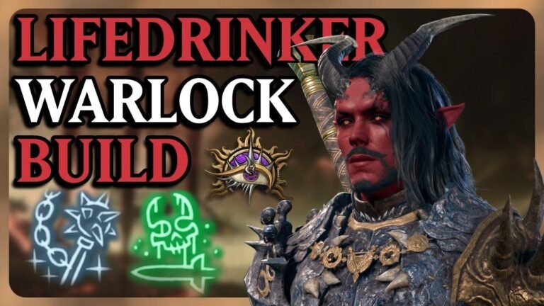 Guide to building a pure Pact of the Blade Fiend Warlock as a LifeDrinker Warlock in Baldur’s Gate 3, with tips and strategies for Patch 6.