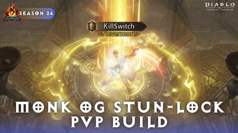 Diablo Immortal Season 24 – Check out the Monk OG STUN-LOCK PVP Build for a powerful and effective gameplay experience.