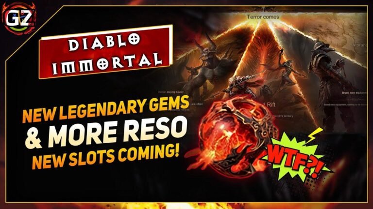 Bestätigt: Diablo Immortal wird neue legendäre Edelsteine und Ausrüstungsslots enthalten. Aufregende Neuerungen, auf die sich die Spieler freuen können!