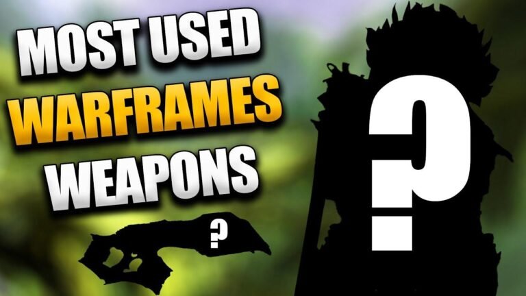Most Popular Warframes and Weapons on My 9-Year-Old Account!