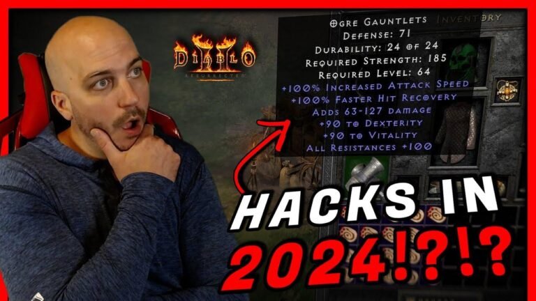 My experience playing the Godly 1.09 Hacked Bowa in Diablo 2 Resurrected in 2024 – the ultimate gear!