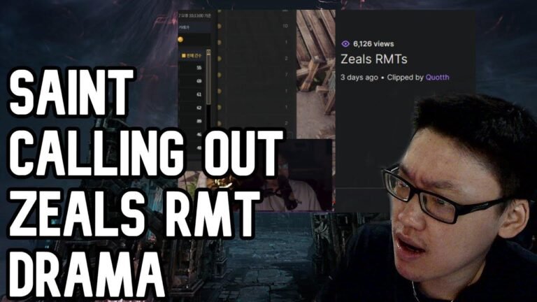 Saint accused of RMT by Zeals? Kanima responds to Saint’s explanation of Zeals RMT…