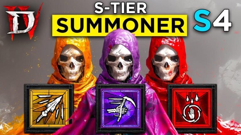 Season 4 PTR Diablo 4: Best 3 Upgraded Summoner Necromancer Builds!