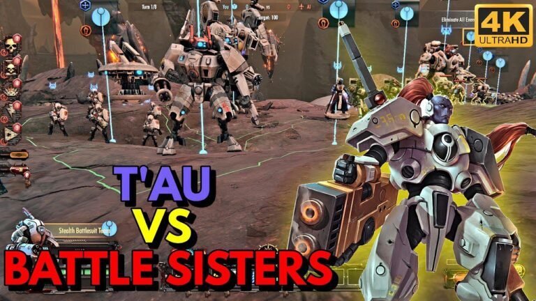 T’AU DLC: Battle Against Sisters of Battle in Warhammer 40k Battlesector