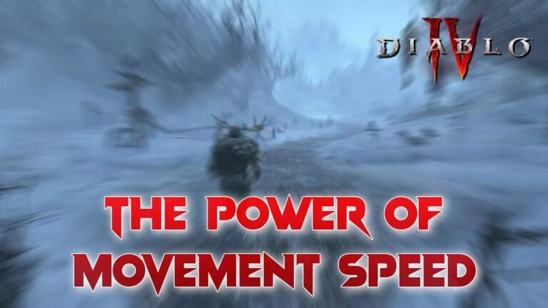 Verbessern Sie Ihr Diablo 4 Gameplay mit erhöhter Bewegungsgeschwindigkeit