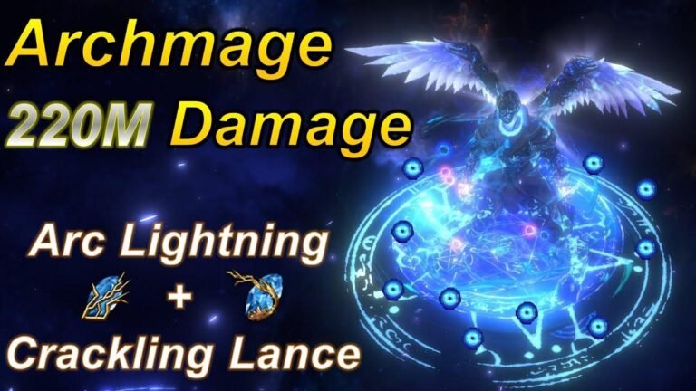 Insanely Powerful New Archmage Arc Build in Path of Exile! (220M Damage!)