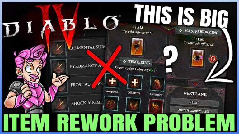 Diablo 4 – Unveiling the Amazing Itemization Rework with New Tempering & Masterworking Tips!