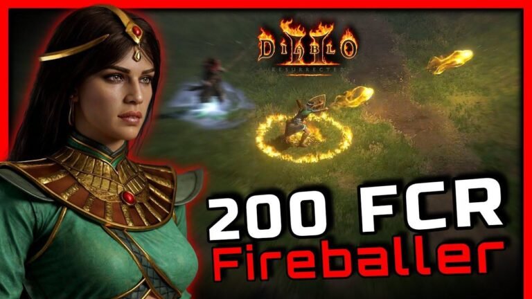 Diablo 2 Wiederauferstanden: Der schnellste Andy Farmer, 200FCR Fireballer Build Guide und Showcase