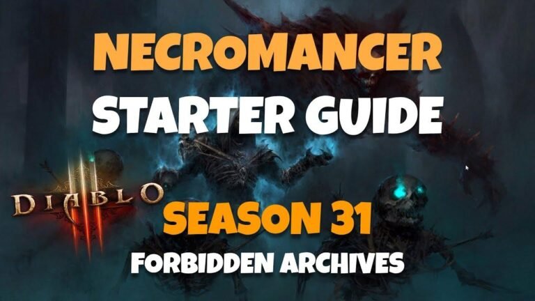 Diablo 3 Season 31 Necromancer Starter Guide