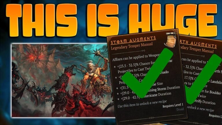 Unveiling Diablo 4’s Enhanced Crafting System for Exciting New Builds! (Tempering Manuals)