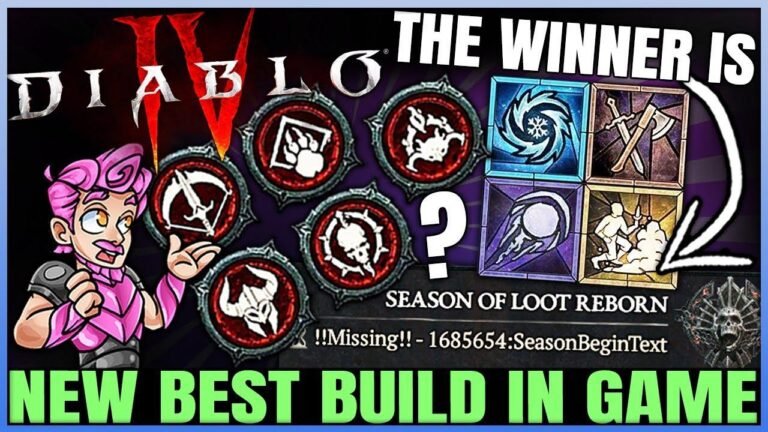 Titel: Diablo 4 - Neuer Top-Schadens-Build für jede Klasse - PTR-Klassenrangliste & Season 4 Champion erklärt!