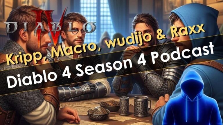 Season 4 Scoop: Chilling with Kripp, Macrobioboi & Wudijo on the Diablo 4 Podcast!