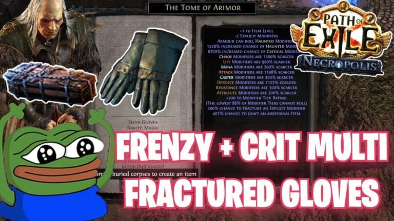 Crafting Ultimate Frenzy/Crit Gloves in Path of Exile 3.24