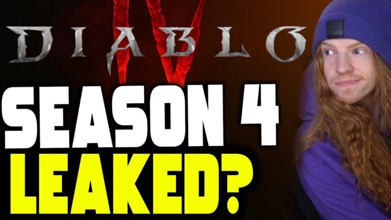 The Leak of Diablo 4 Season 4 Just Surfaces