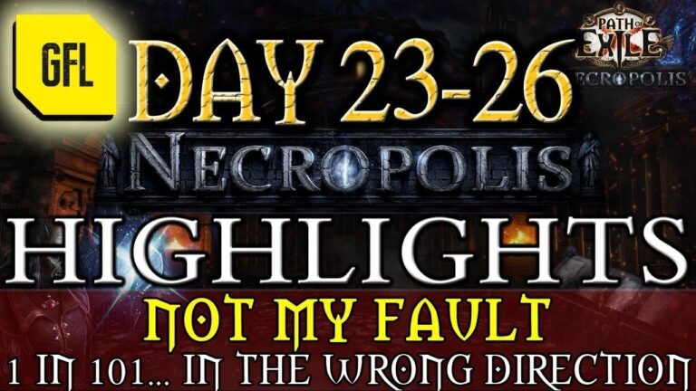 Path of Exile 3.24: Exploring Necropolis Days 23-26, Fresh Outro and More!
