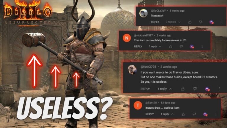 Master Diablo 2 Resurrected: Crush Enemies with the ‘Useless’ Hammer as a WW Barb!
